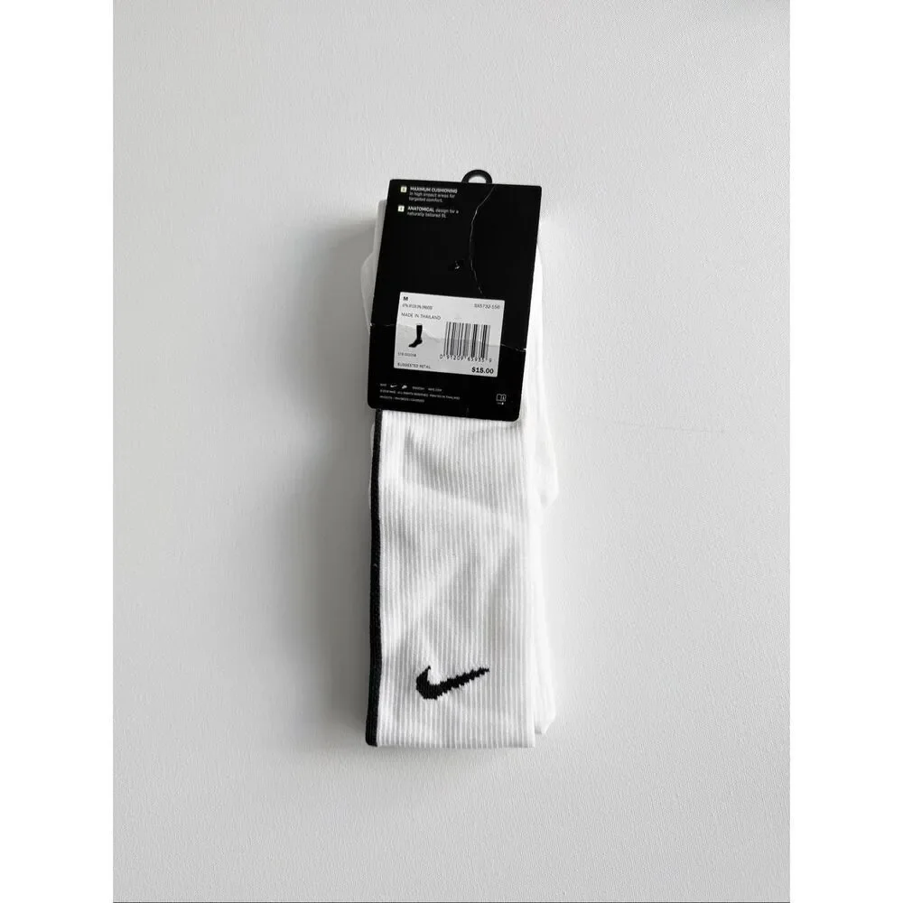 NIKE Men/ Women  Vapor Knee High football  Socks size M 6-8 W 6-10 Black White